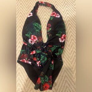 Floral Halter Swimsuit